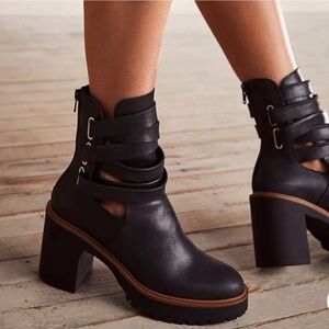 Free People Jesse Black Boot- Sz 39